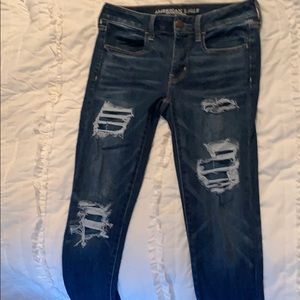 American Eagle Super Stretch Skinny ripped jeans
